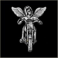 Large Guardian Angel Motorcycle Pin