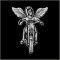 Large Guardian Angel Motorcycle Pin