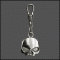 Half Skull Zipper Pull