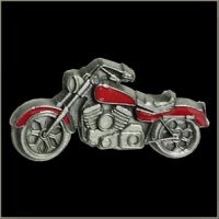 Red Colored Motorcycle Pin
