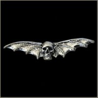 Bat Skull Wings Pin