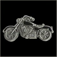 Black Colored Motorcycle Pin