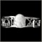 Black Eye Half Skull Man's Bracelet