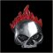 Flame Skull Pin
