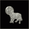 Motorcycle with Mud Flap Girl Pin