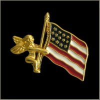 Guardian Angel w/ Flag Pin