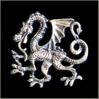 Chinese Dragon Biker Pin