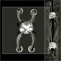 Half Skull Side Lace Vest Extender