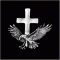 Eagle with Cross Pin