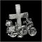 Full Dresser Motorcycle w/ Cross Pin