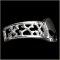 Black Eye Half Skull Man's Bracelet