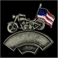 Double Line MC USA Flag Event Pin