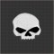 Black Eye Half Skull Snap Head