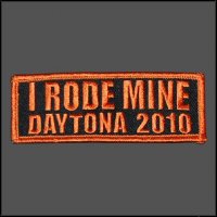 2010 "I RODE MINE" Daytona Orange Patch