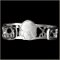 Black Eye Half Skull Man's Bracelet