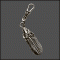 Wolf`s Head Feather Zipper Pull