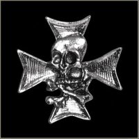 Skull n Crossbones w/ Chopper Cross Pin