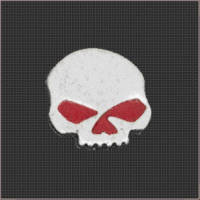 Red Eye Skull Snap Head