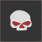 Red Eye Skull Snap Head