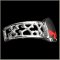 Black Eye Half Skull Man's Bracelet