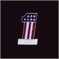#1 Flag Pin