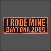 2009 "I RODE MINE" Daytona Orange Patch
