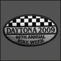 Checkered Daytona 2009 Bike Week Patch