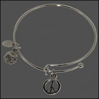 Peace Sign Bangle Bracelet