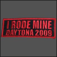 2009 "I RODE MINE" Daytona Red Patch