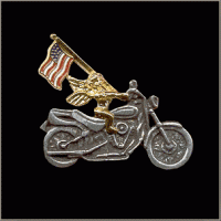 Angel MC Flag Pin
