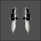 Tiny Spark Plug Stud Earrings