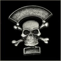 Double Line Skull n Crossbones Event Pin