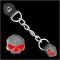 Ladies Half Skull Vest Extender w/ Red