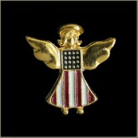 Guardian Angel Flag Pin