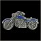 Blue Colored Motorcycle Pin