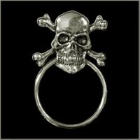 Skull n Crossbones Sunglass Holder Pin