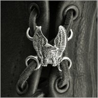 Upturned Wings Eagle Side Lace Vest Extender