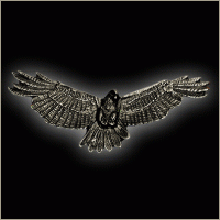 Large Landing Eagle Pin
