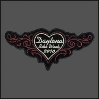 Ladies Daytona 2010 Bike Week Patch - Red