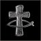 Ichthus w/ Cross Pin