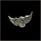 Small Wheel Wing Motorcycle Pin