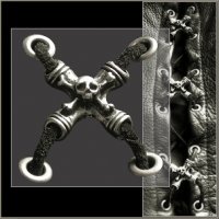 Skull Side Lace Vest Extender