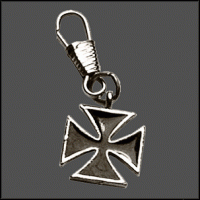 Chopper Cross Zipper Pull