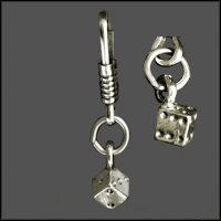 Single Dice Zipper Pull