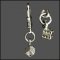 Single Dice Zipper Pull