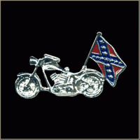 MC Rebel Flag Pin