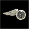 Large Wheel Wing Motorcycle Pin