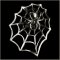 Large Spider in Web Biker Pin