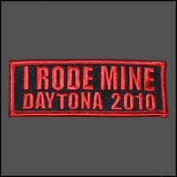 2010 "I RODE MINE" Daytona Red Patch